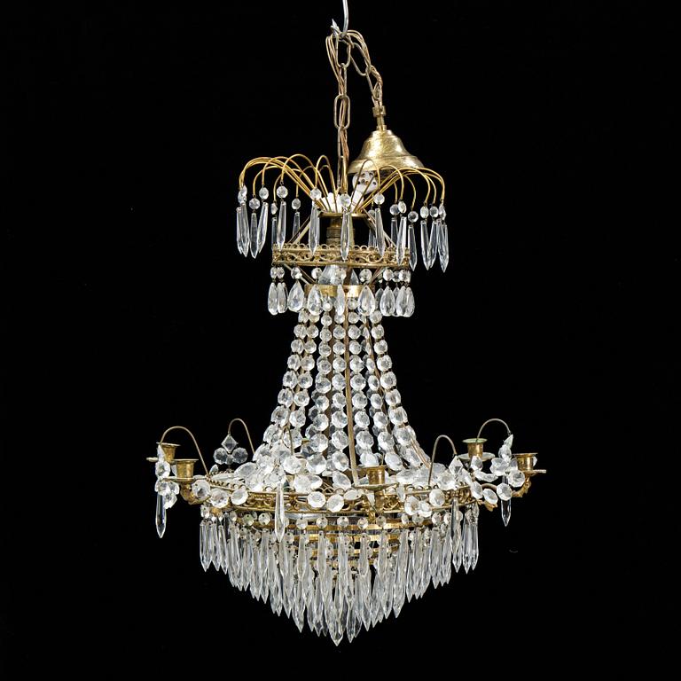 A Gustavian style chandelier, 20th Century.