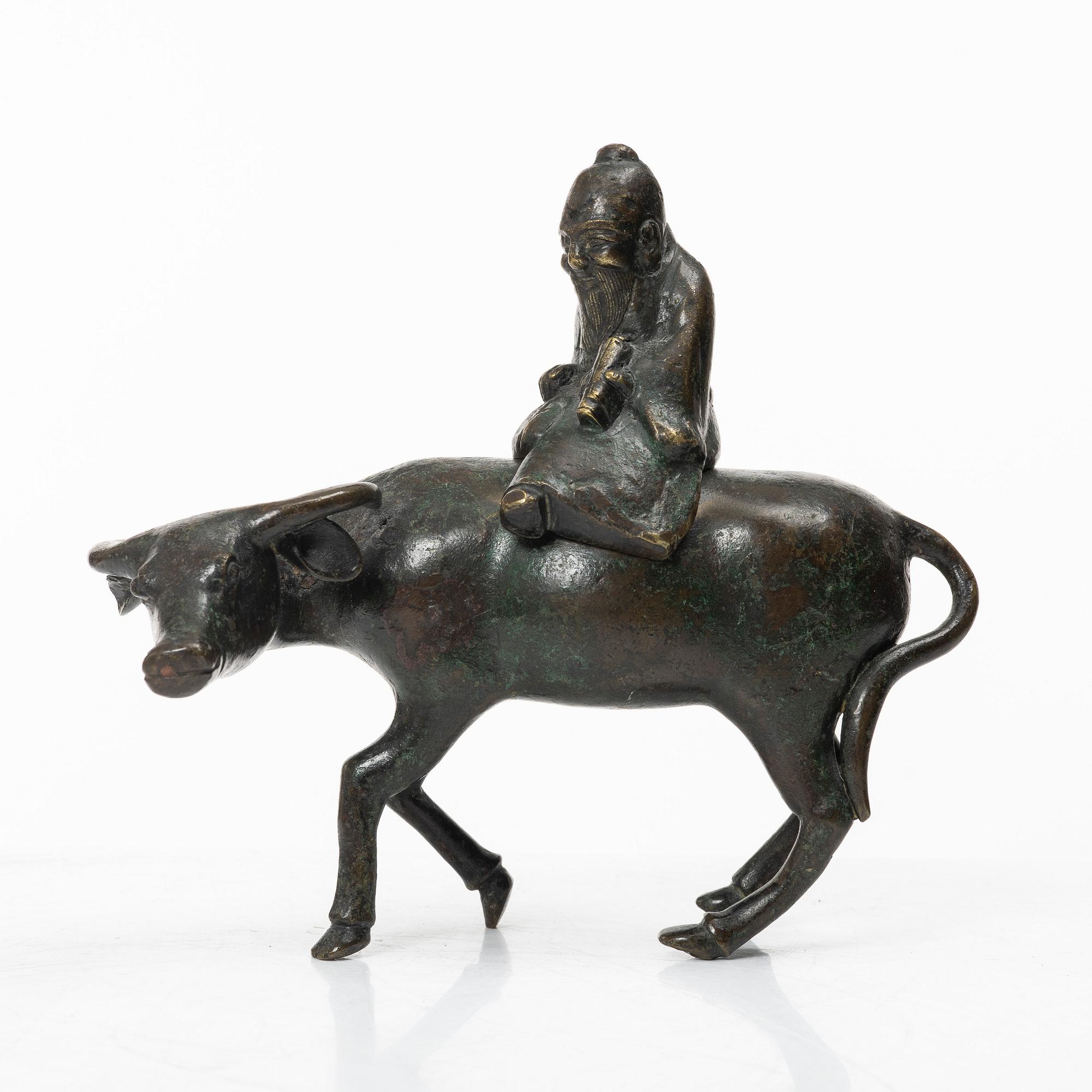 Rökelsekar, brons, Kina, sen qingdynasti.