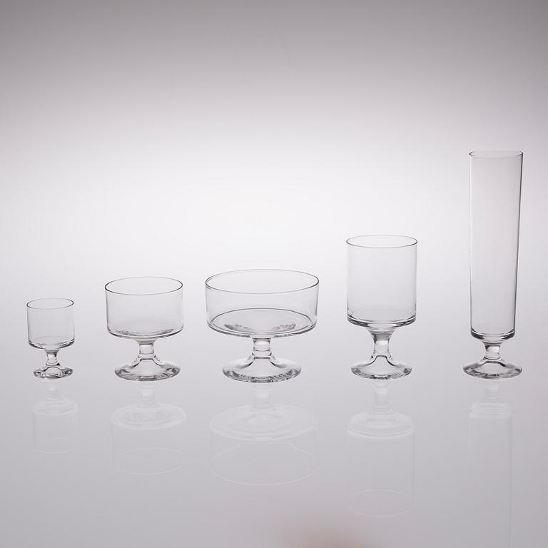 TAPIO WIRKKALA, glasservis 27 delar, "Karelia" Iittala 1900-talets slut.