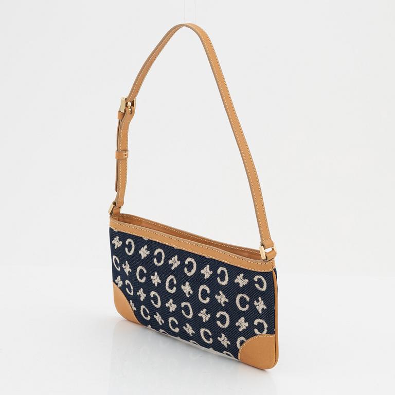 Céline, A logo canvas and leather bag.