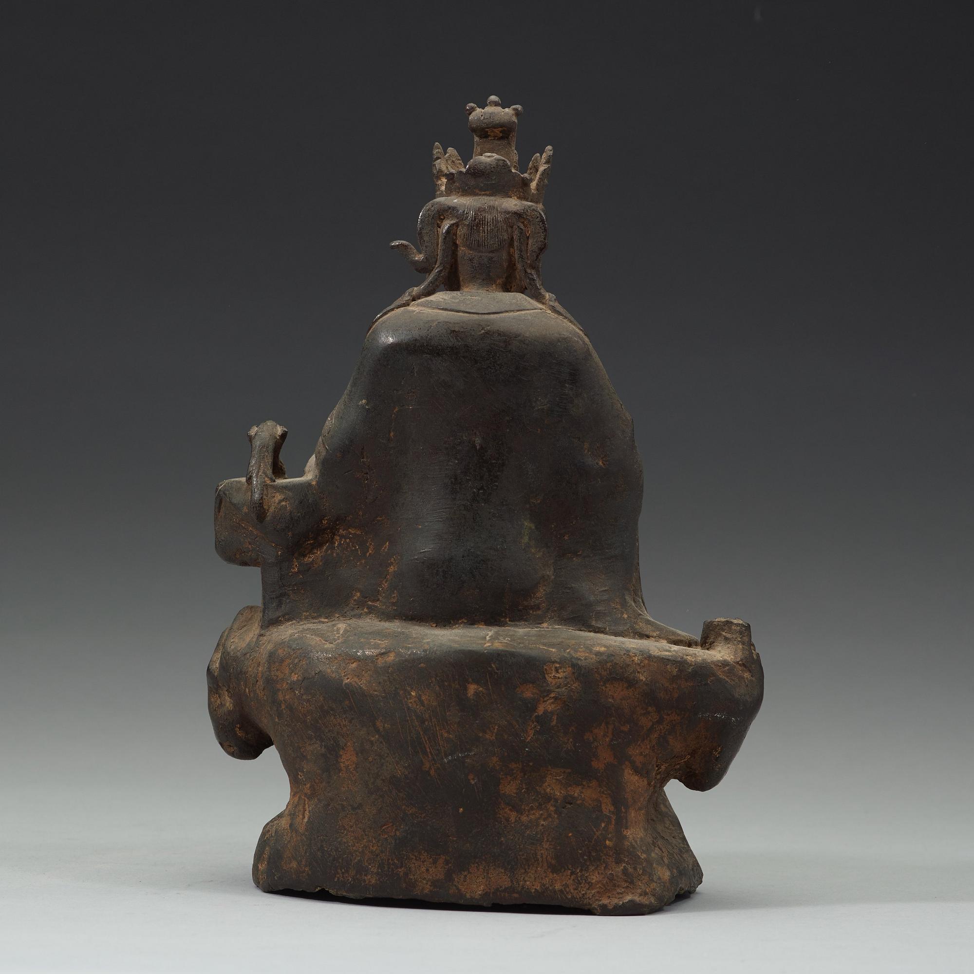 A bronze figure of a Guanyin, presumably Ming dynasty (1368-1644).