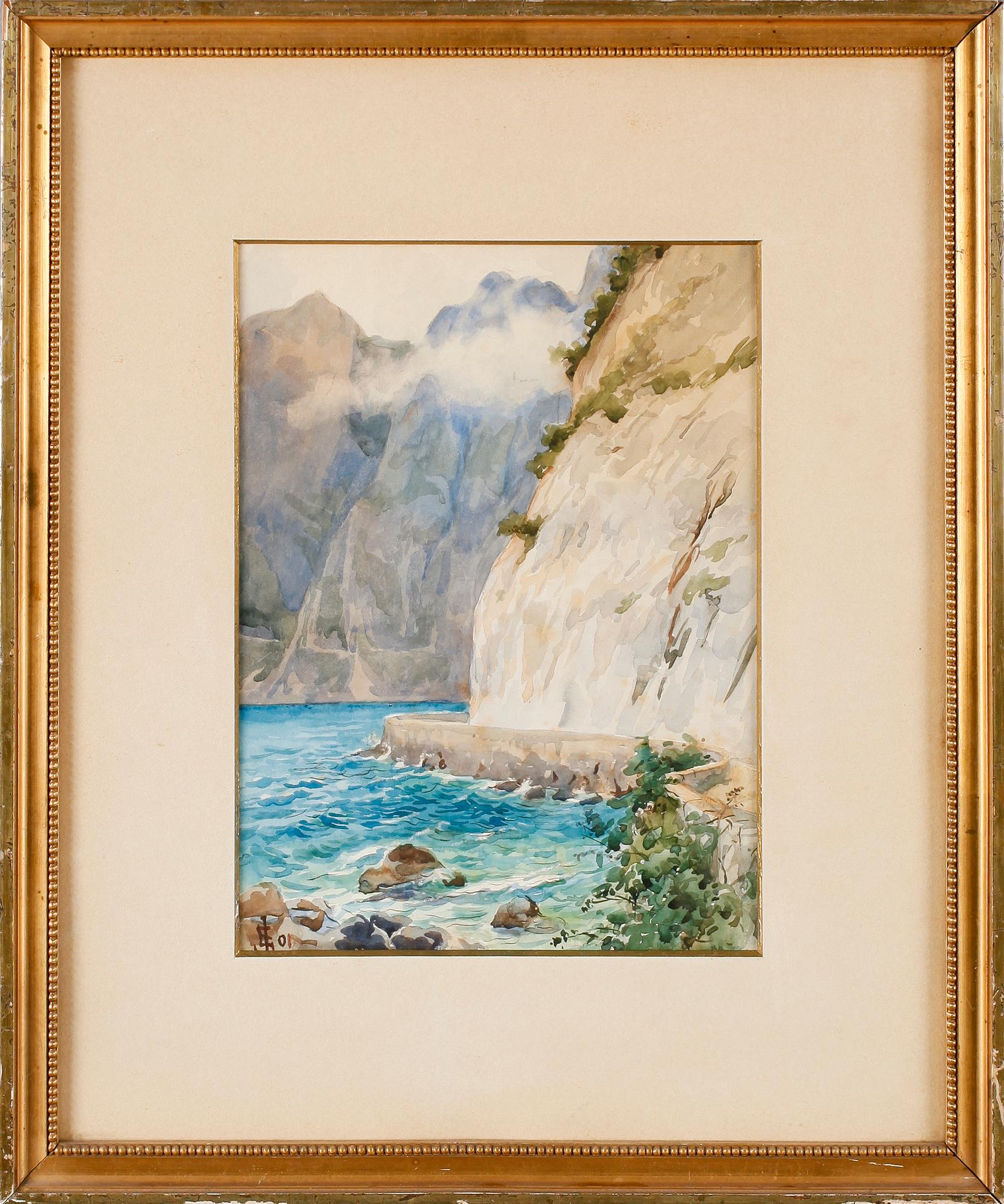 ELLEN JOLIN, akvarell, monogramsignerad och daterad 01.