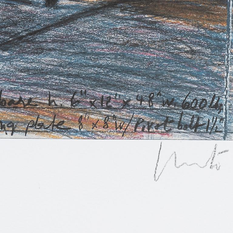 Christo & Jeanne-Claude, färgoffset Signerad.