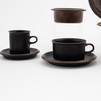 Ulla Procopé, a 42 piece stoneware service, 'Ruska', Arabia.