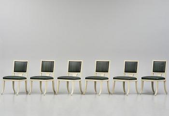A set of eight (6+2) klismos-chairs attributed to C. J. Wadström (master 1788-1816).