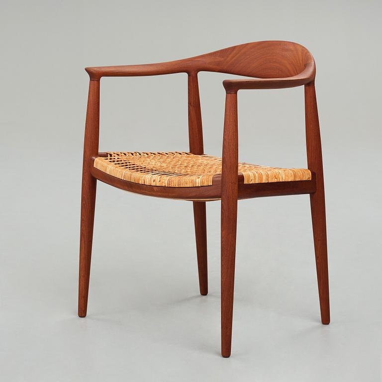 HANS J WEGNER, karmstol, "The Chair" modell "JH501" Johannes Hansen, Danmark, 1950-tal.