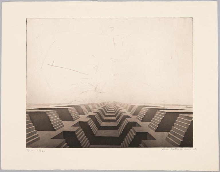 ANTTI RATALAHTI, etching, signed and dated -90, numbered 34/70.
