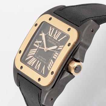 Cartier, Santos, 100, wristwatch, 51,1 x 42,6 mm.