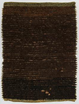 A Finnish folkart long pile ryijy-rug/ blanket dated 1839. Circa 175 x 125 cm.