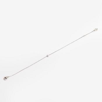 Cartier, an 18K white gold 'd'Amour' bracelet with a diamond, ca. 0.04 ct.