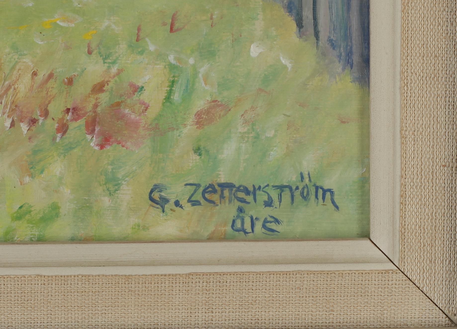 GUNNAR ZETTERSTRÖM, olja på pannå, signerad.