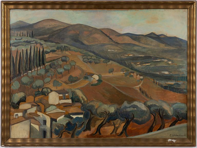 Elsa Ström-Ciacelli, Sydländskt landskap.