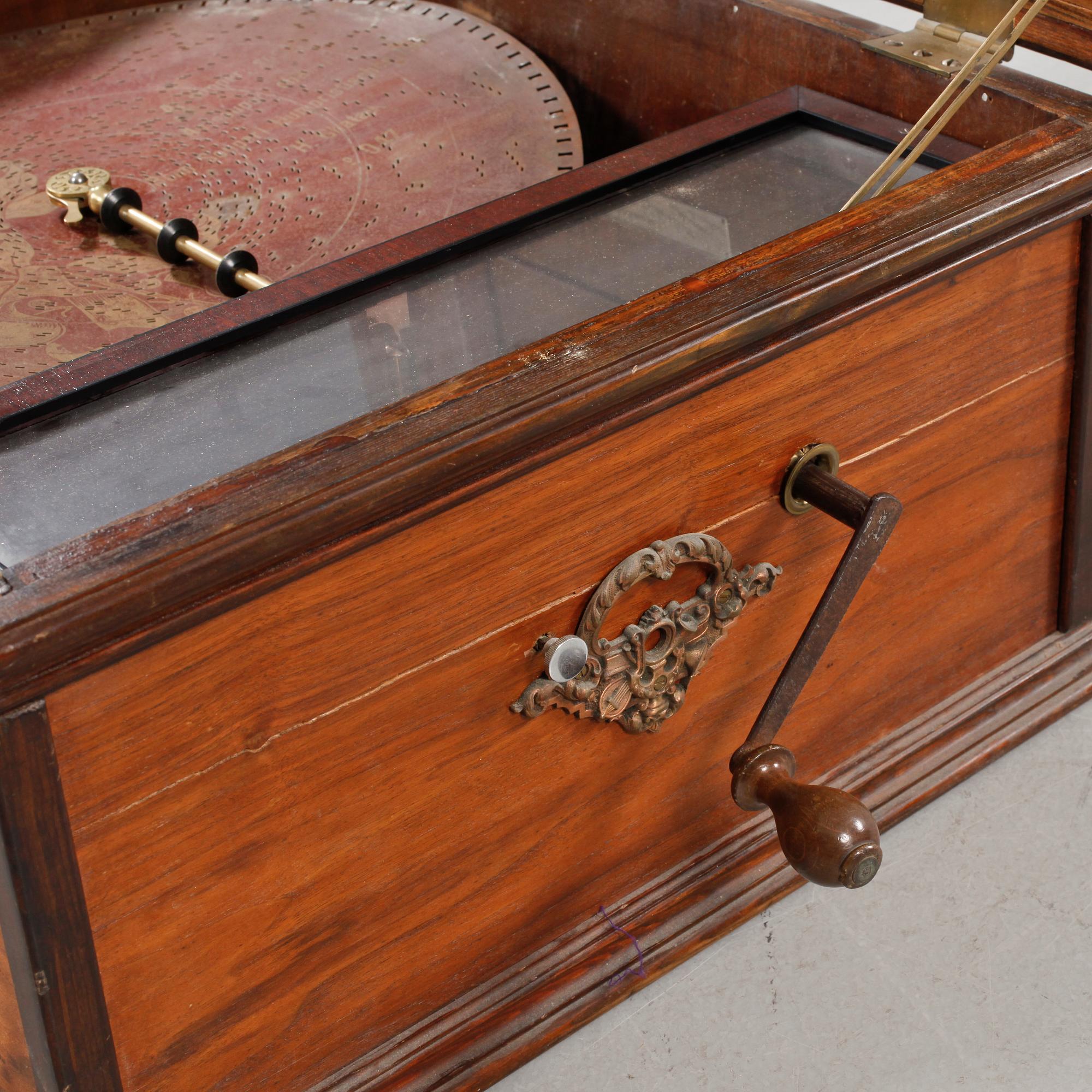 A music box by Detmering in Hamburg, around the year 1900.