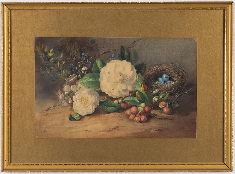 Okänd konstnär, 1800-tal, Stilleben.