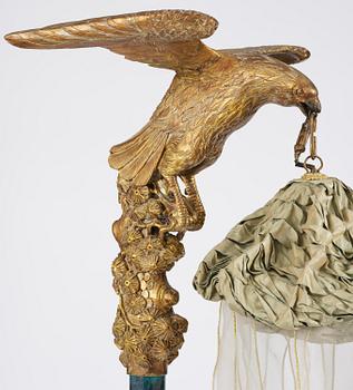 A pair of Art Deco chinoiserie floor lamps, 1920's.