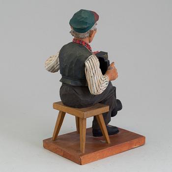 HERMAN ROSELL, skulptur i trä. Signerad och daterad 1940.