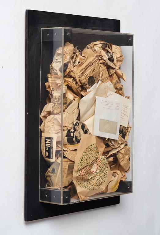 Arman (Armand Pierre Fernandez), "Papier Poubelles / Wastepaper Basket" ur Édition MAT 64.