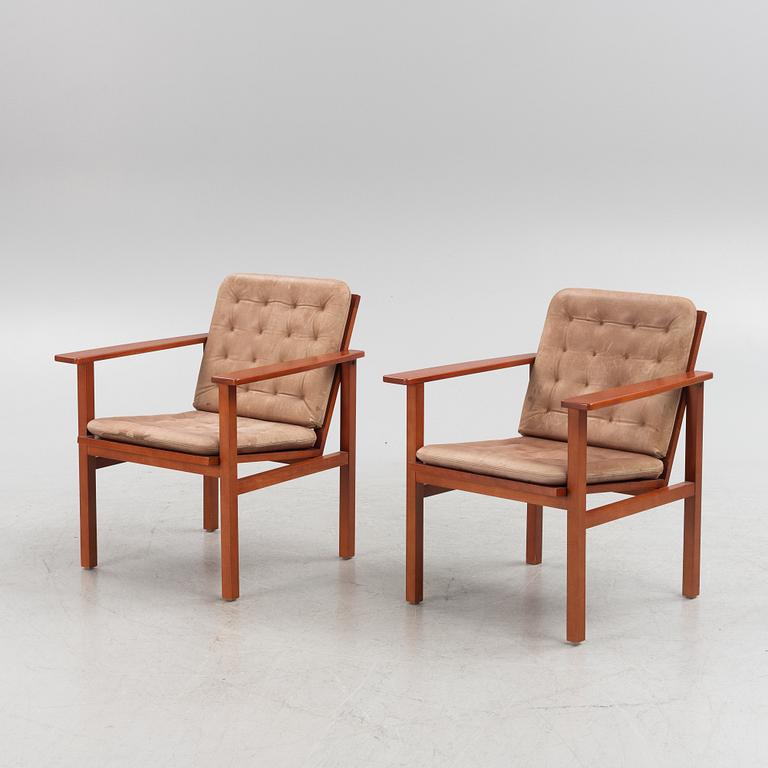 A pair of chairs, Gärsnäs, dated 1987.