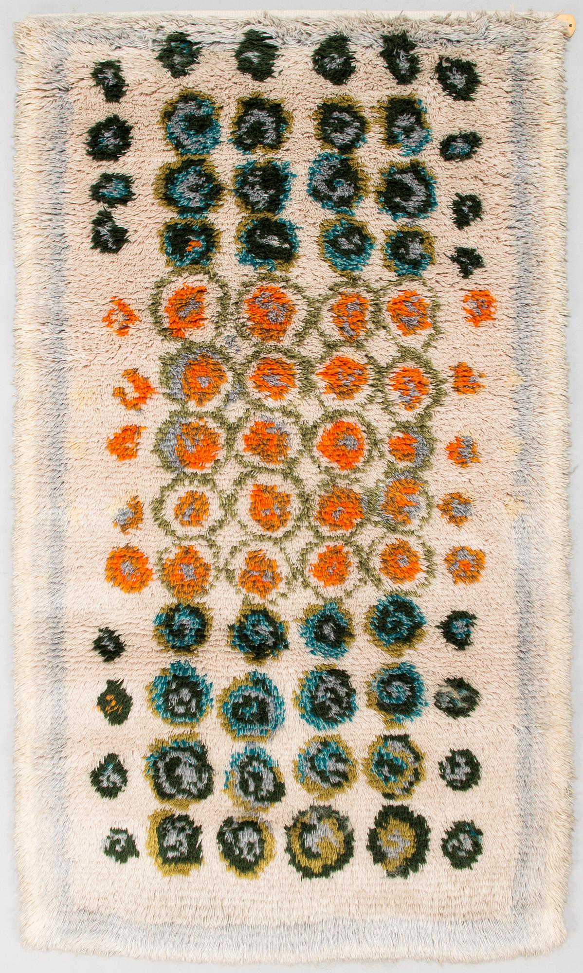 Rya, 1960-tal. Ca 165x95 cm.
