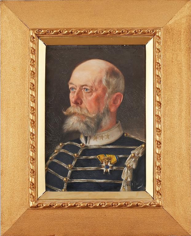 AXEL BORG, olja på duk. Sign o dat 1901.