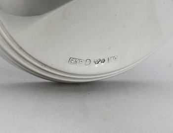 LJUSSTAKAR, ett par, silver, GAB, Stockholm 1961.