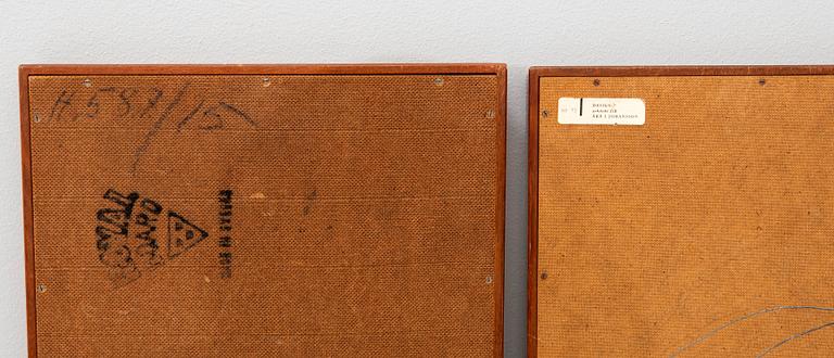 Åke Johansson mirrors, a pair from the 1960s/70s.