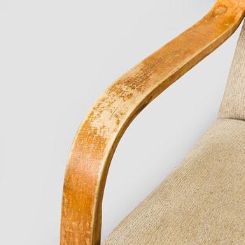 Alvar Aalto, Fåtöljer, 2 st, modell A35 och A36 O.Y. Huonekalu- ja Rakennustyötehdas A.B. 1940/1950-tal.