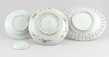 PARTI PORSLIN, 4 delar, Kina och Japan, 1700- och 1800-tal.