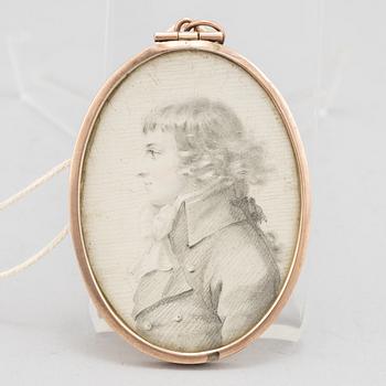 Miniature, attributed to John Downman,.