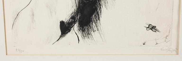 EVERT LUNDQUIST, etsning, signerad, numrerad 24/50.