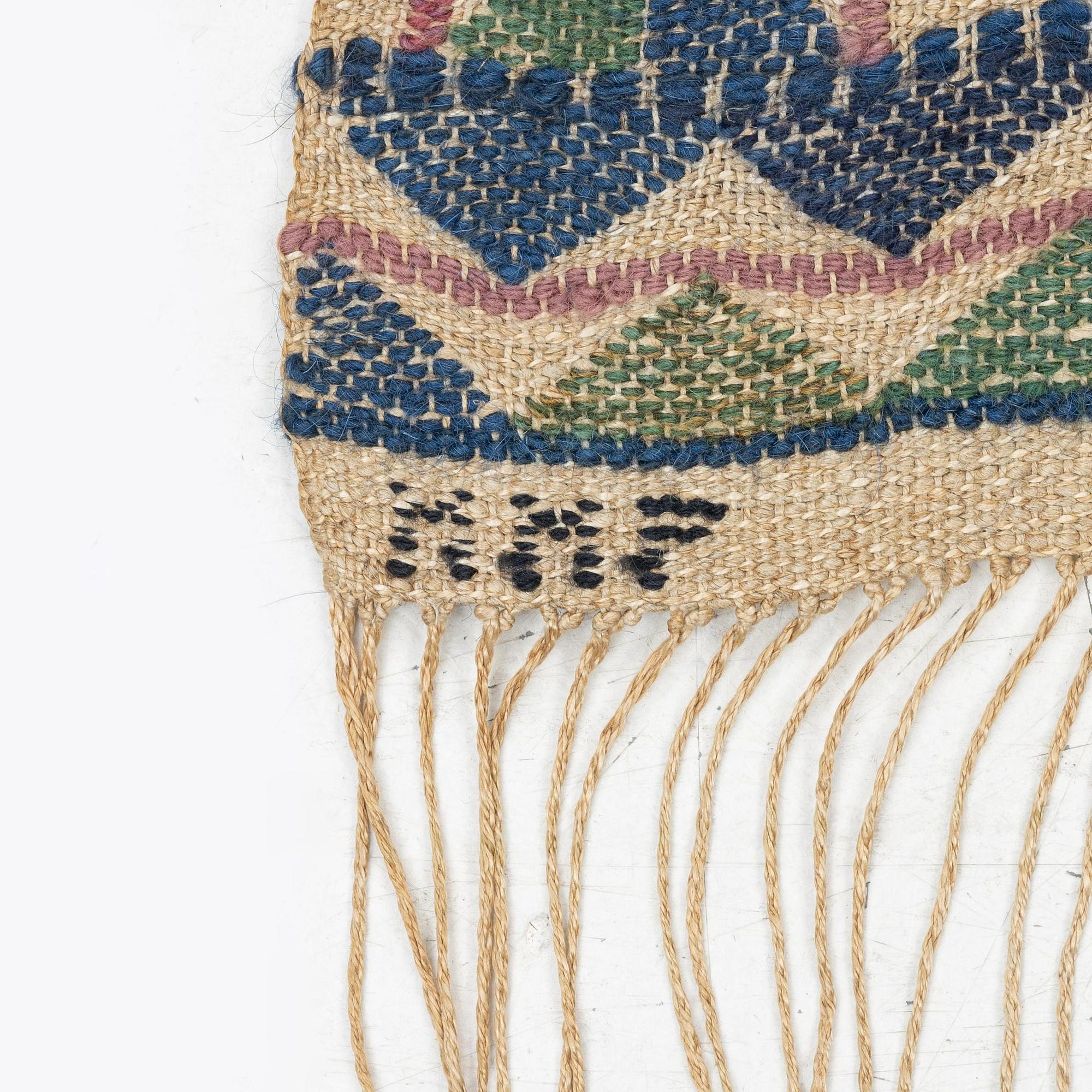 Märta Måås-Fjetterström, a textile, 'Törnet' flat weave, c. 187 x 88 cm, signed MMF.