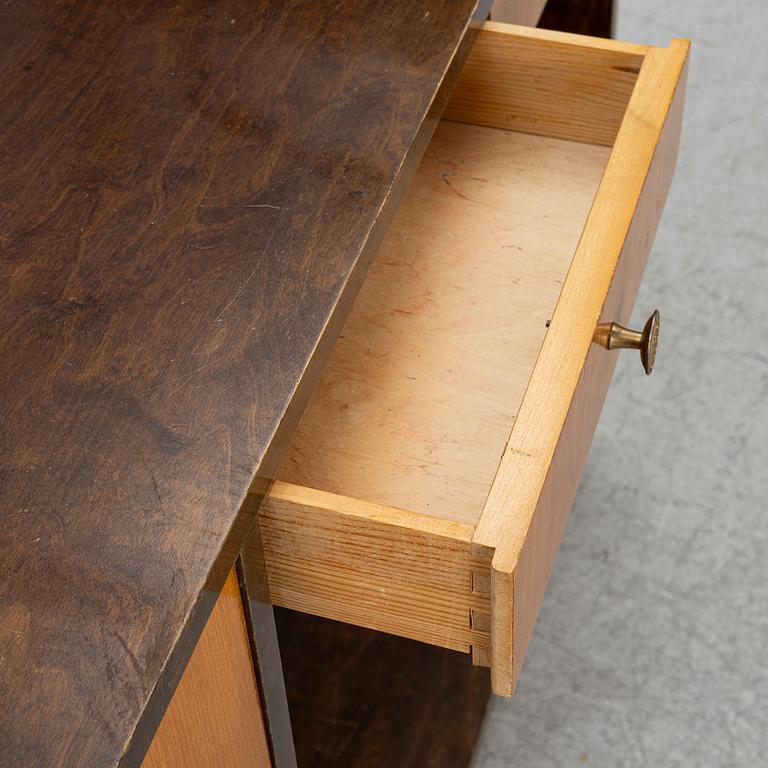 A bookcase with cabinet, 1930s/40s.