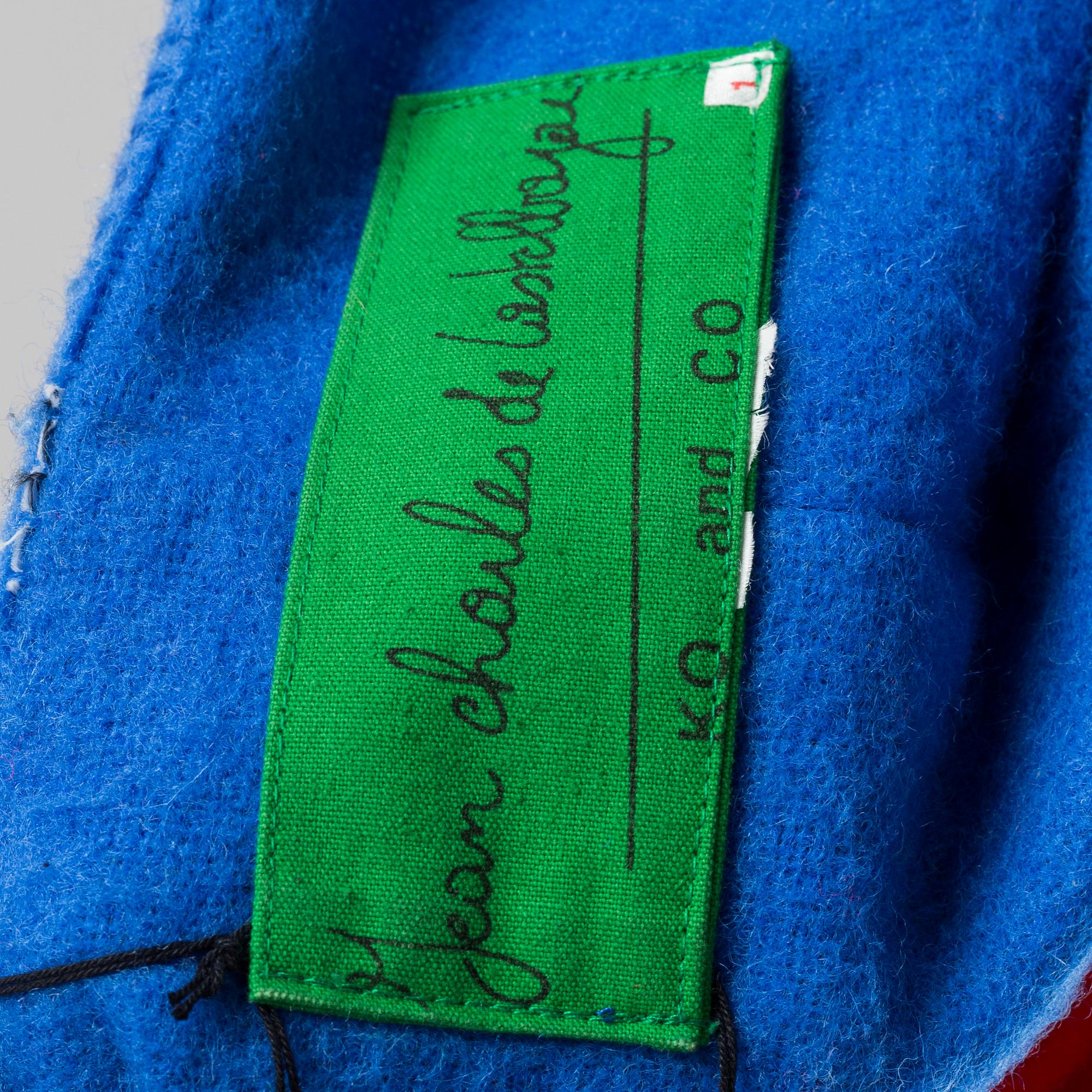 A multi colour wool jacket by Jean Charles de Castelbajac.
