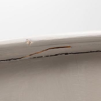 Dining table, 2 armchairs, 6 chairs, Rococo style, 20th century.