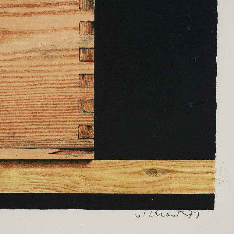 Philip von Schantz, lithograph in color, signed, trial proof, dated -77.