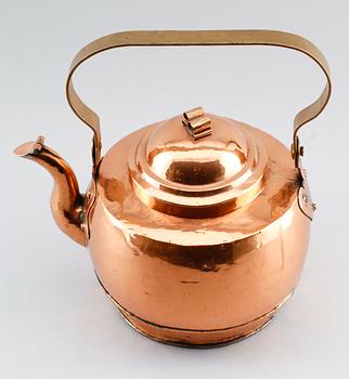 KAFFEPANNA, koppar, 1800-tal.