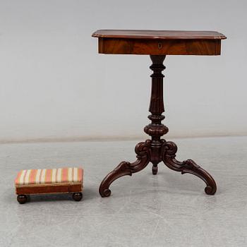 A Neo-Rococo 19th century sewing table.