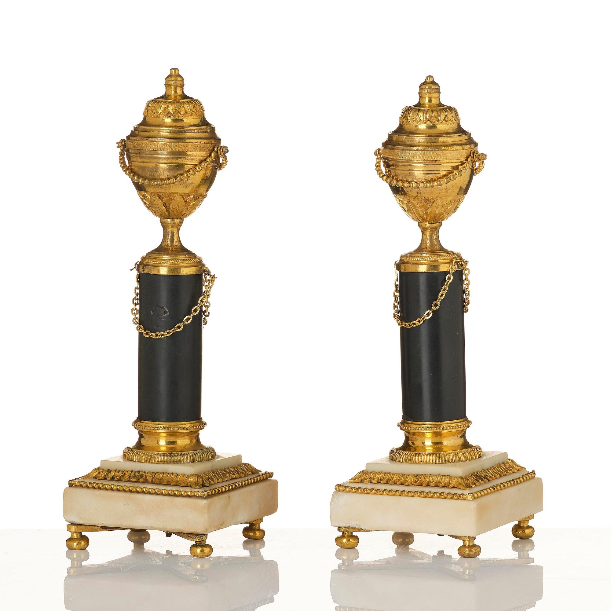 Cassoletter, ett par, Frankrike, 1700-talets slut, Louis XVI.