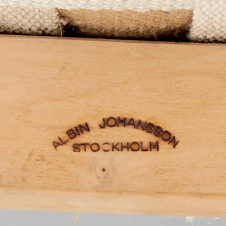 KARMSTOLAR, 6 st, Albin Johansson, Stockholm, 1950/60-tal.