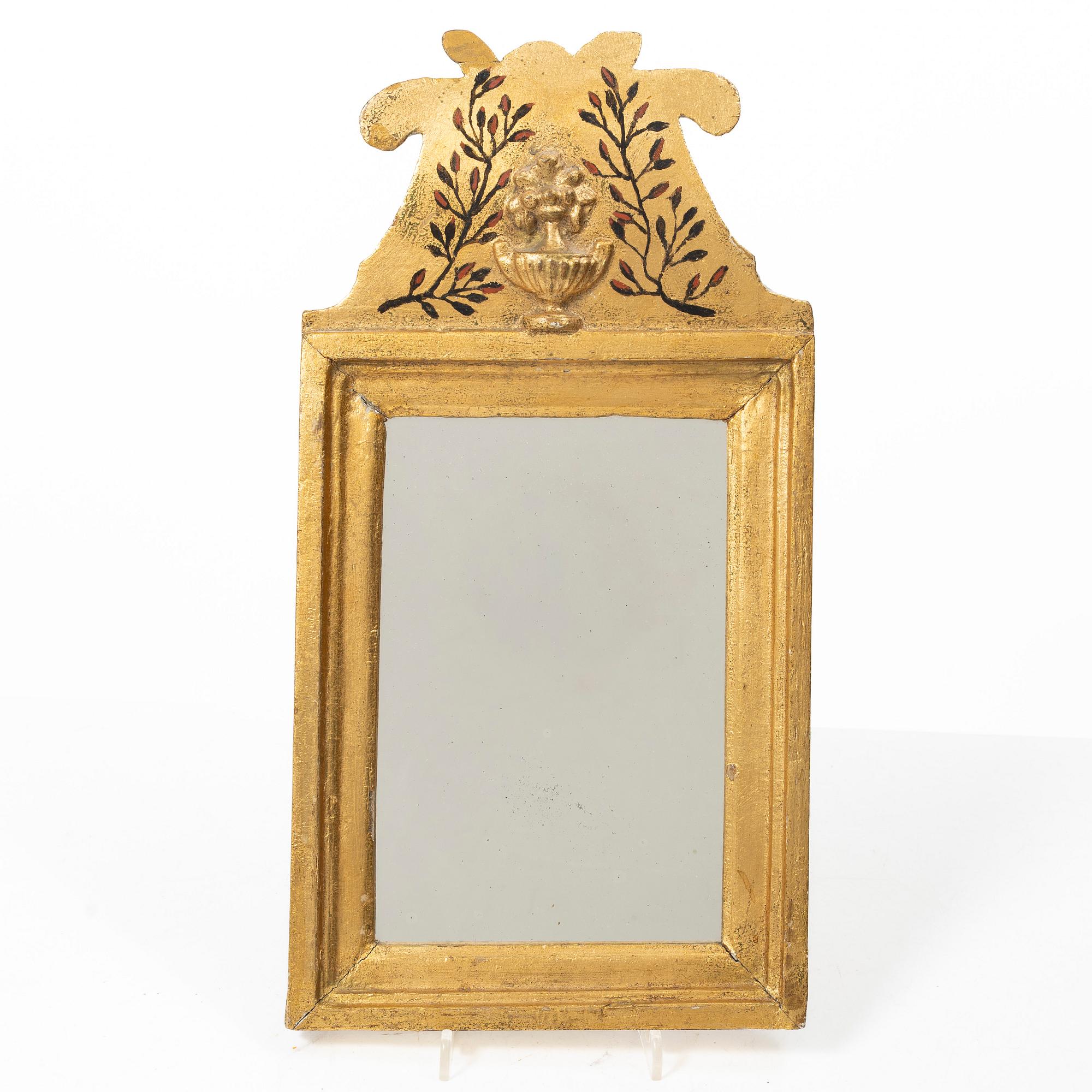 Mirror, folk art, circa 1800.