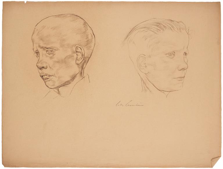 Lotte Laserstein, Portraits of two young boys.