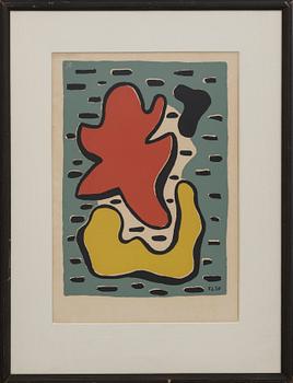 FERNAND LÉGER, silcscreen, signed, 1950,