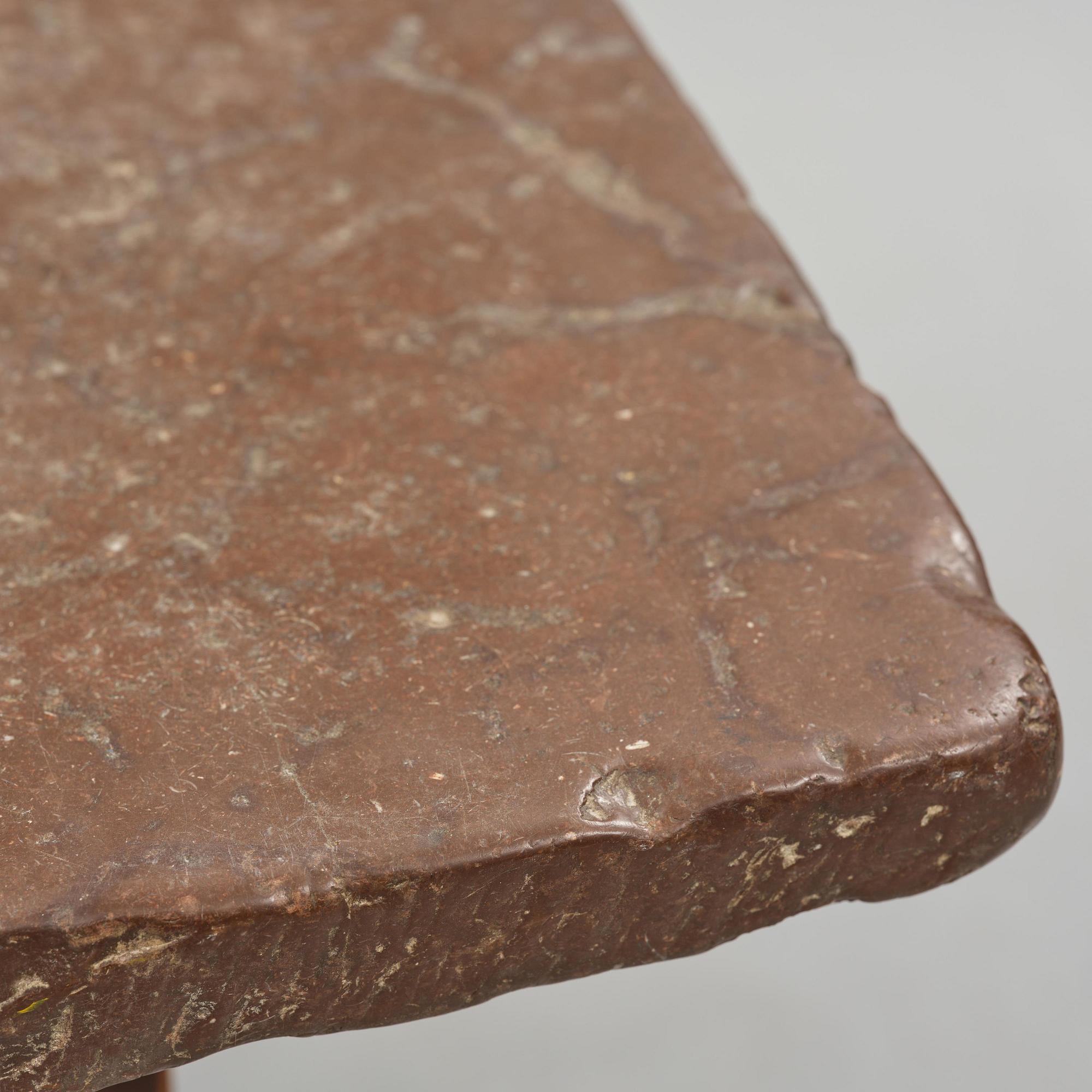 A Swedish baroque stone-top table, 18th century.