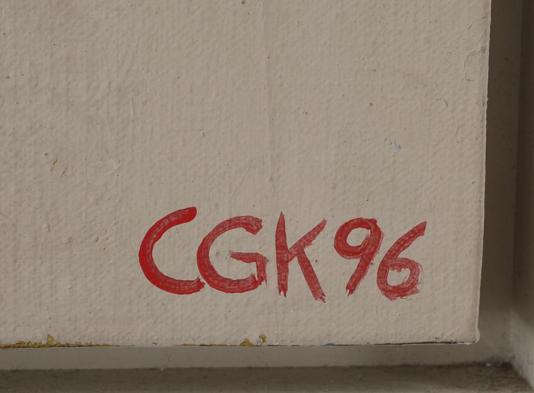 C GÖRAN KARLSSON. Olja på duk. Sign CGK o dat -96.