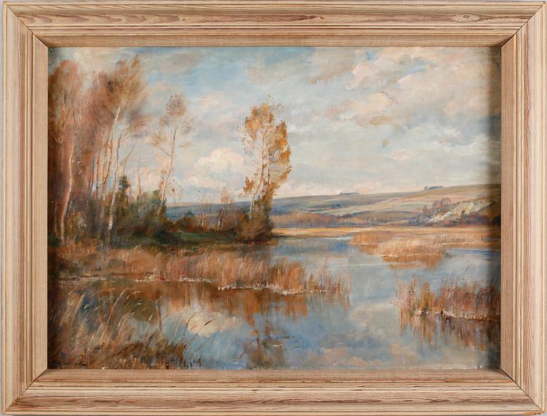 JAMES HERBERT SNELL, olja på duk, signerad.