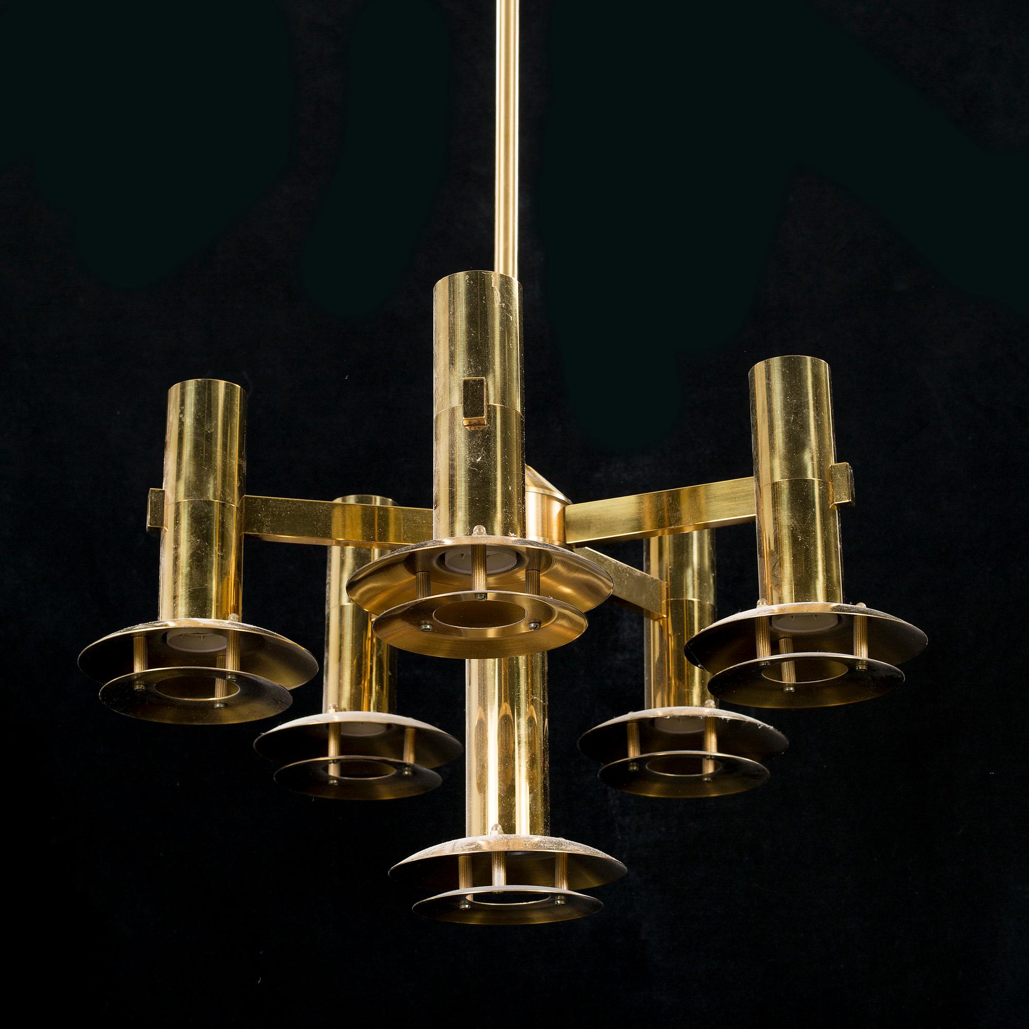 A ceiling lamp from Westal, possible Holger Johansson, second half of the 20th century.