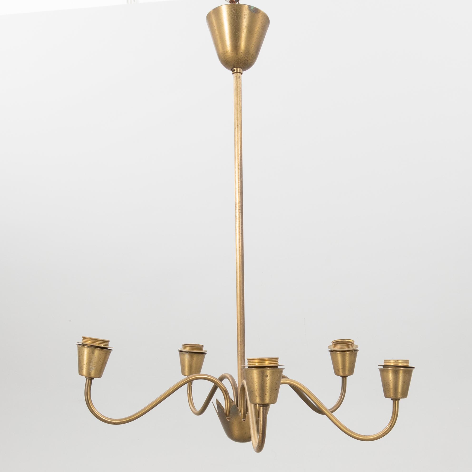 Ceiling lamp Swedish Modern 1930s.