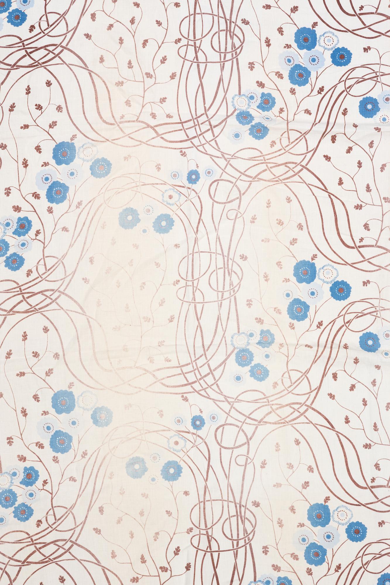 Josef Frank, Ihopsydda gardinvåder, ett par, "Loops", Firma Svenskt Tenn.