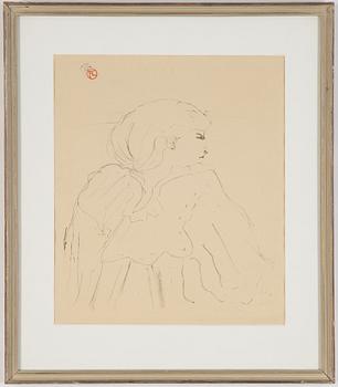 Henri de Toulouse-Lautrec, lithograph. Stamped monogram.