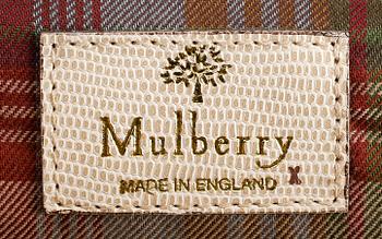 HANDVÄSKA, Mulberry, textil och läder.